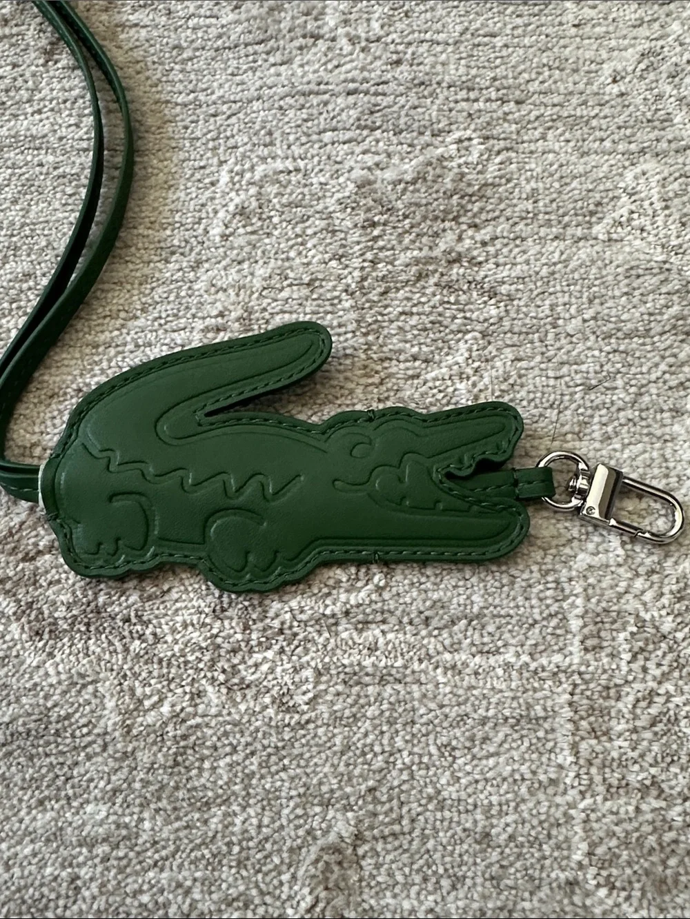 Lacoste Green Crocodile Key Ring. NWT’s.